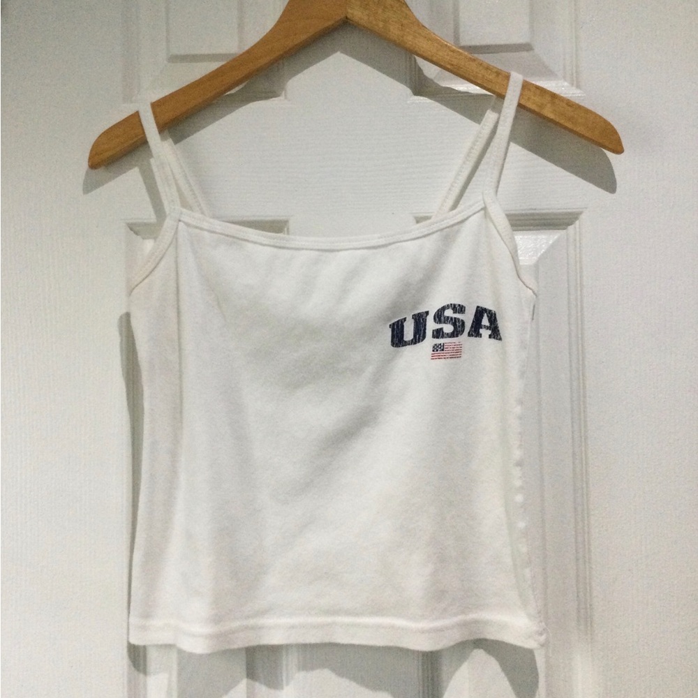 Code One White Fitted Sleeveless Camisole